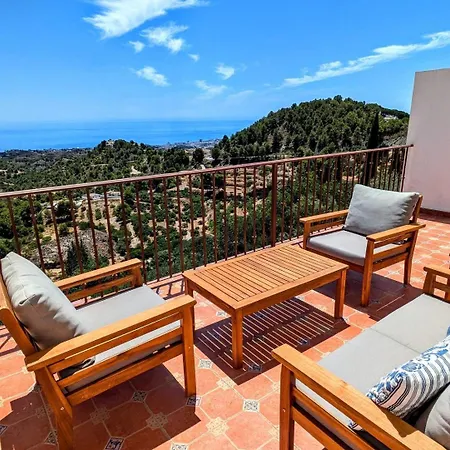 Pueblo, 3 Terraces & Pool With Sea View Mijas